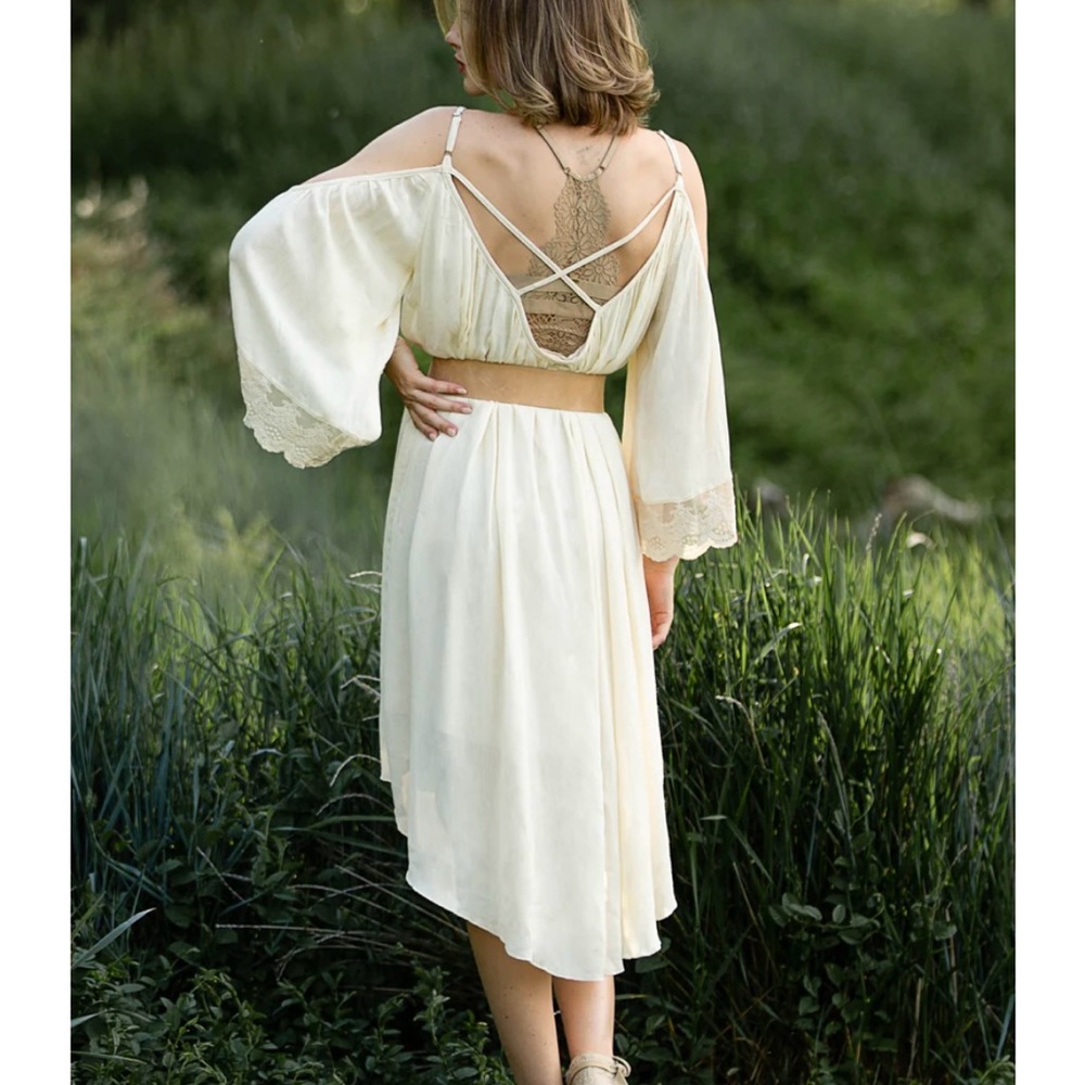 NWT Joyfolie DELA DRESS IN CREAM - Picture 4 of 4